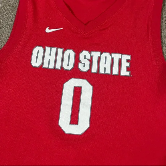 Nike Ohio State Buckeyes Basketball Jersey NCAA #0 Red Youth Large Sullinger - Picture 2 of 6